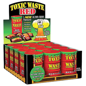 Toxic Waste Red Drum 12X42G dimarkcash&carry
