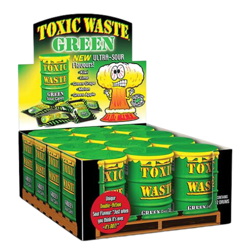 Toxic Waste Green Drum 12X42G dimarkcash&carry