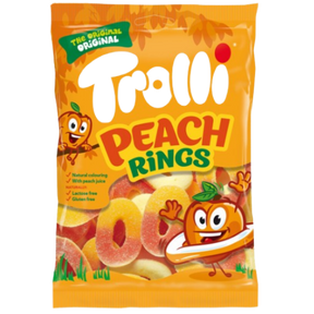 Trolli *Halal* Peach Rings Bag 12x100g dimarkcash&carry
