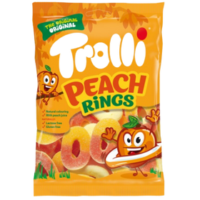 Trolli *Halal* Peach Rings Bag 12x100g dimarkcash&carry