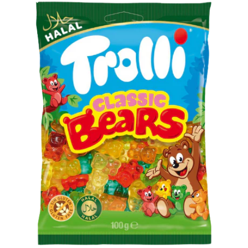 Trolli Halal Classic Bears Bag 12x100g dimarkcash&carry