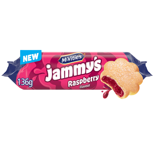 McVities Jammys Raspberry Biscuit 18x136.5g dimarkcash&carry