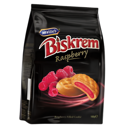 McVities Biskrem Raspberry Filling 12x160g dimarkcash&carry