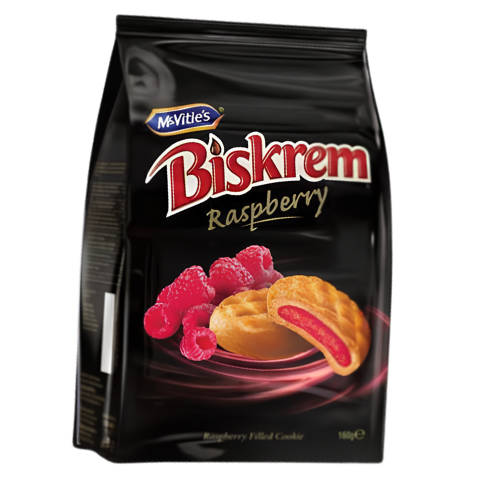 McVities Biskrem Raspberry Filling 12x160g dimarkcash&carry