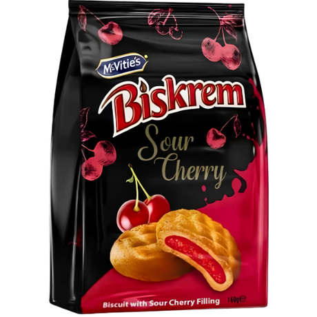 McVities Biskrem Cherry Filling 12x160g dimarkcash&carry