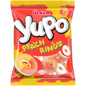 Ulker Yupo Jelly Peach Rings 24X70g dimarkcash&carry
