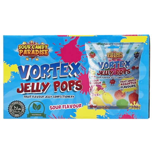 Vortex Jelly Pops Sour 12x315g