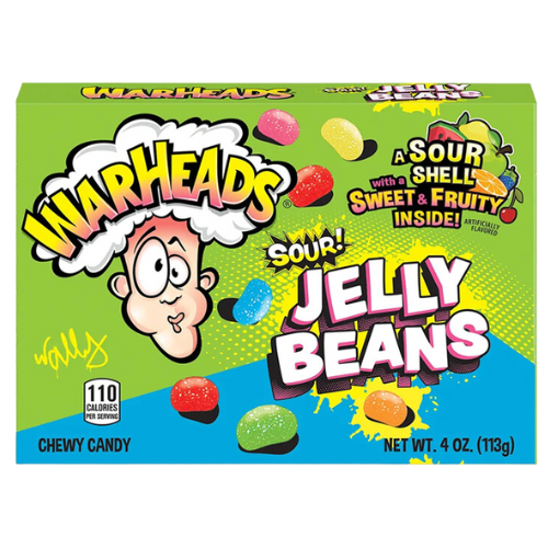 Warheads Theatre Box Jelly Beans 12X113G (4Oz) dimarkcash&carry