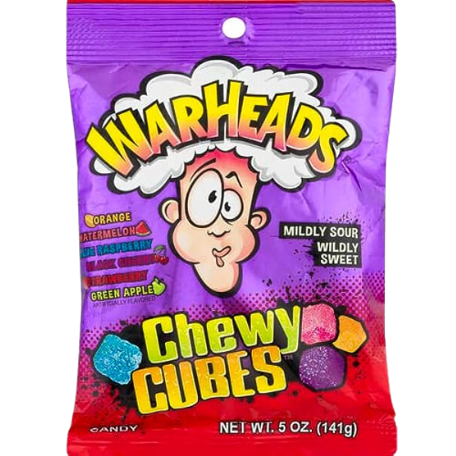 Warheads Chewy Cubes 12X141G