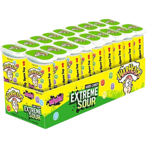 Warheads Extreme Sour Hard Candy Mini'S 18X49G dimarkcash&carry