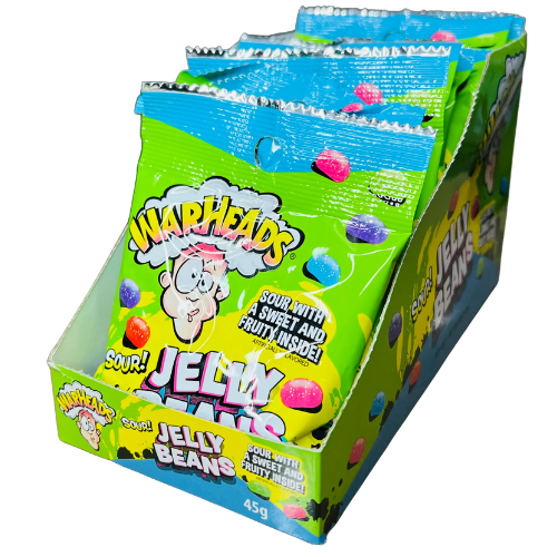 Warheads Sour Jelly Beans Peg Bag 12X141G (5Oz) dimarkcash&carry