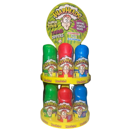 Warheads Super Sour Thumb Dippers 12X30G dimarkcash&carry