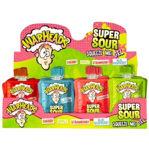 Warheads Super Sour Squeeze Me Gel 32X20G dimarkcash&carry