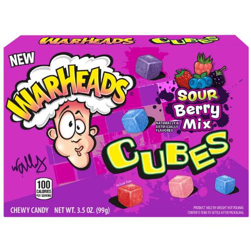 Warheads Theatre Berry Cubes 12x99g dimarkcash&carry