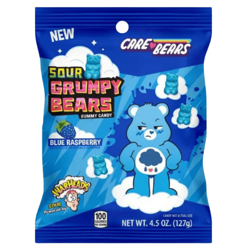 Warheads Grumpy Bears Bags 12x127g (4.5oz) dimarkcash&carry