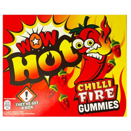 Wow Hot Chilli Fire Gummies 36X150G dimarkcash&carry