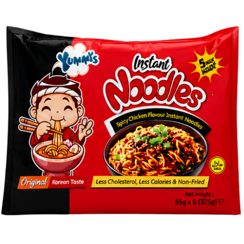 Yummys Noodles Spicy chicken 12x(5X65g) dimarkcash&carry