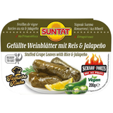 Suntat Stuffed Vine Leaves with Jalapeno TRAY 10x200g dimarkcash&carry