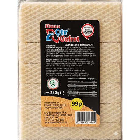 Efsane Wafers Vanillin 24x280g dimarkcash&carry