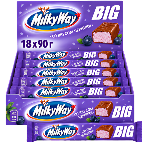 Milkyway Blueberry 18x90g dimarkcash&carry