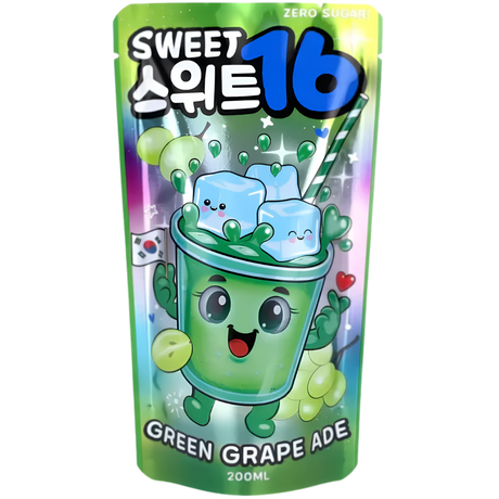 Sweet16 Green Grape 10X200ml dimarkcash&carry