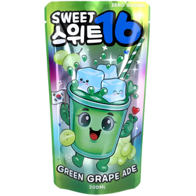 Sweet16 Green Grape 10X200ml dimarkcash&carry