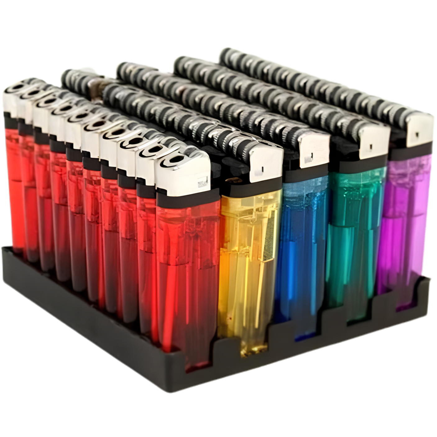4Smoke Transparent Lighters 50pack dimarkcash&carry