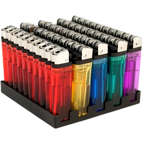 4Smoke Transparent Lighters 50pack dimarkcash&carry