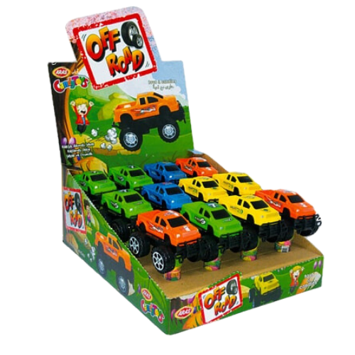 Aras Candy With Off Road Car Toy 12X10G