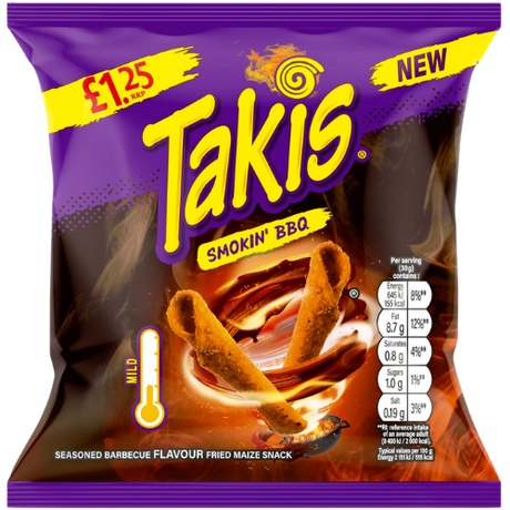Takis BBQ 21x55g £1.25 PM dimarkcash&carry