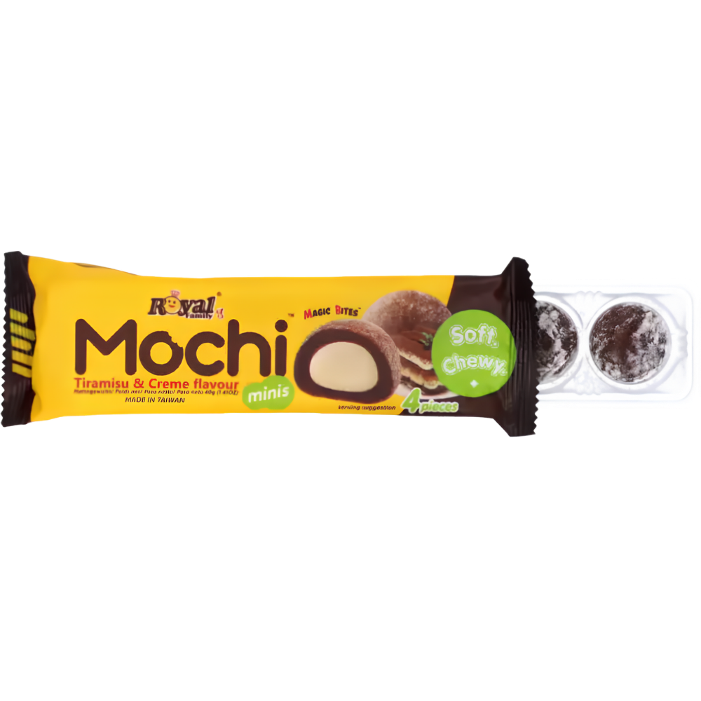 Royal Mochi SnackPack Tiramisu & Creme 12X40g dimarkcash&carry