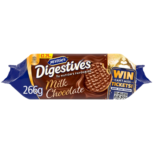 McVities Milk Chocolate Digestive Biscuits ulker PM £2.25 15x266g dimarkcash&carry