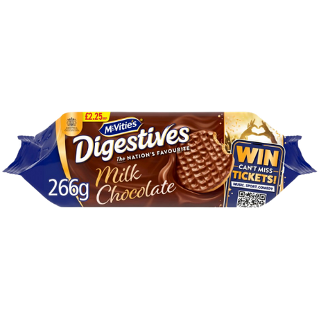 McVities Milk Chocolate Digestive Biscuits ulker PM £2.25 15x266g dimarkcash&carry