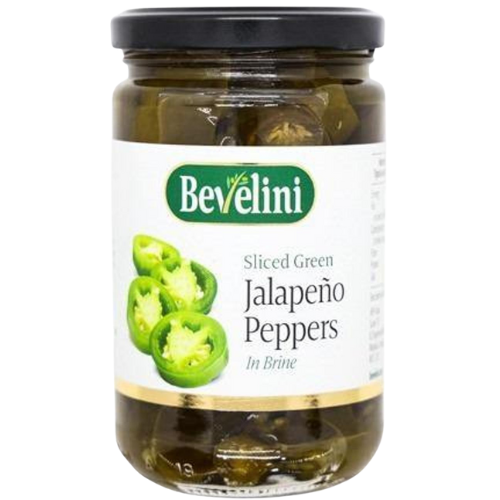 Bevelini Sliced Green Jalapeno Slices 6X480G