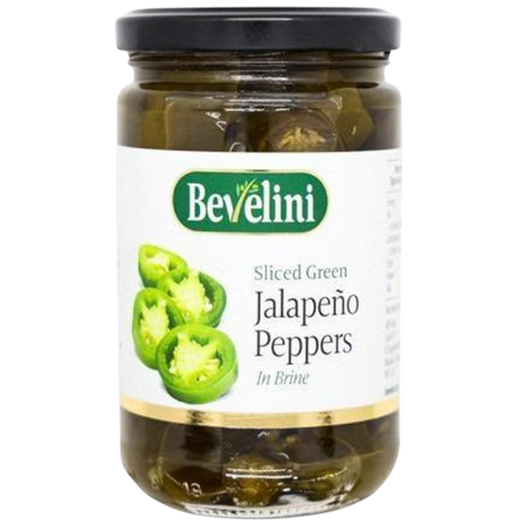 Bevelini Sliced Green Jalapeno Slices 6X480G