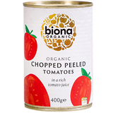 Organic Biona Chopped Tomatoes 12X400G