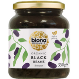 Organic Biona Organic Black Beans  Jar 6X350G