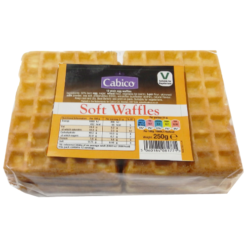 Cabico Plain Soft Waffles 12X250G
