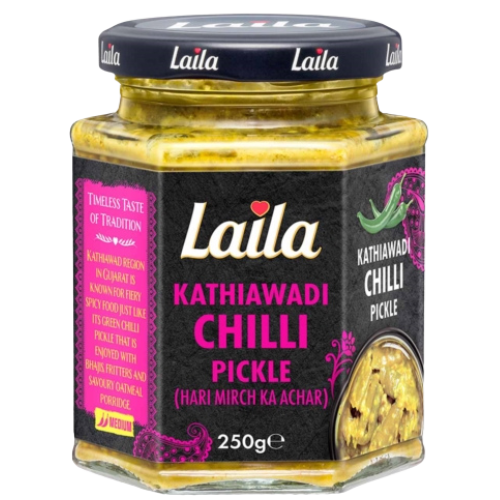 Laila Kathiawadi Chilli Pickle 12X250G