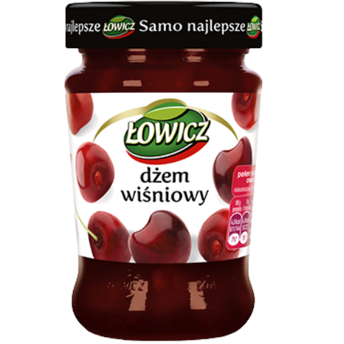 Lowicz Cherry Jam 8X280G-Wisnia