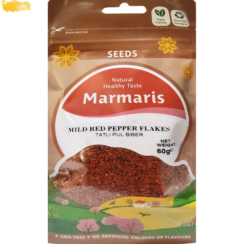 Marmaris Flakes Red Pepper Mild 10X60Gr